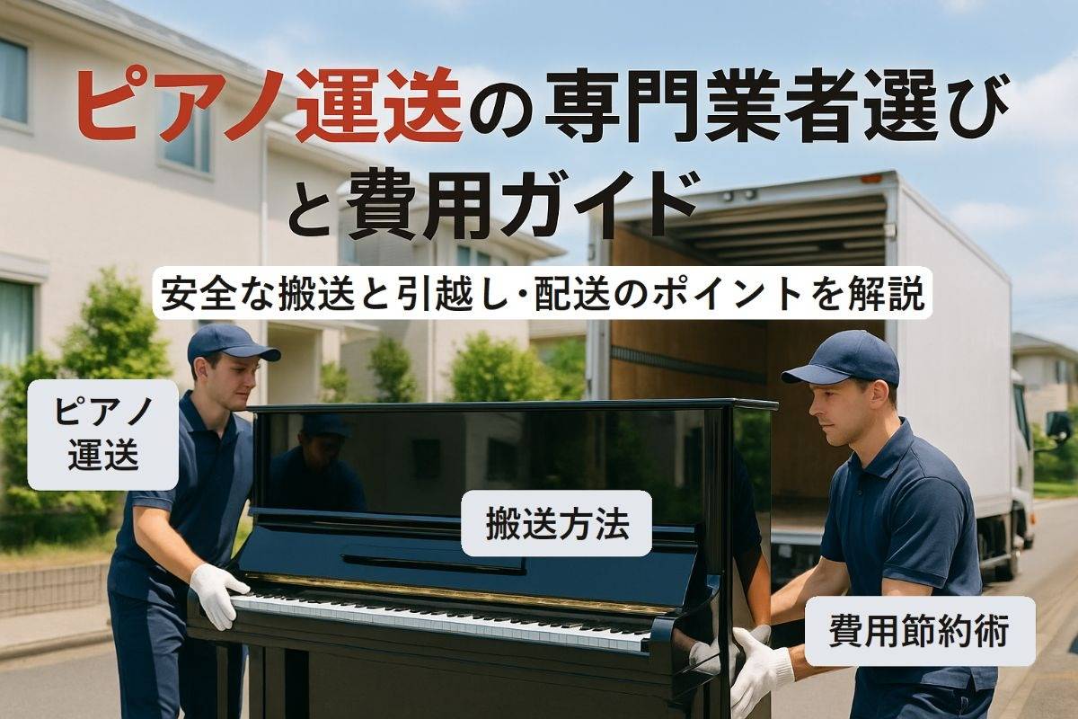 運送でピアノの専門業者選びと料金相場ガイド！安全な搬送・引越し・配送方法と費用節約術