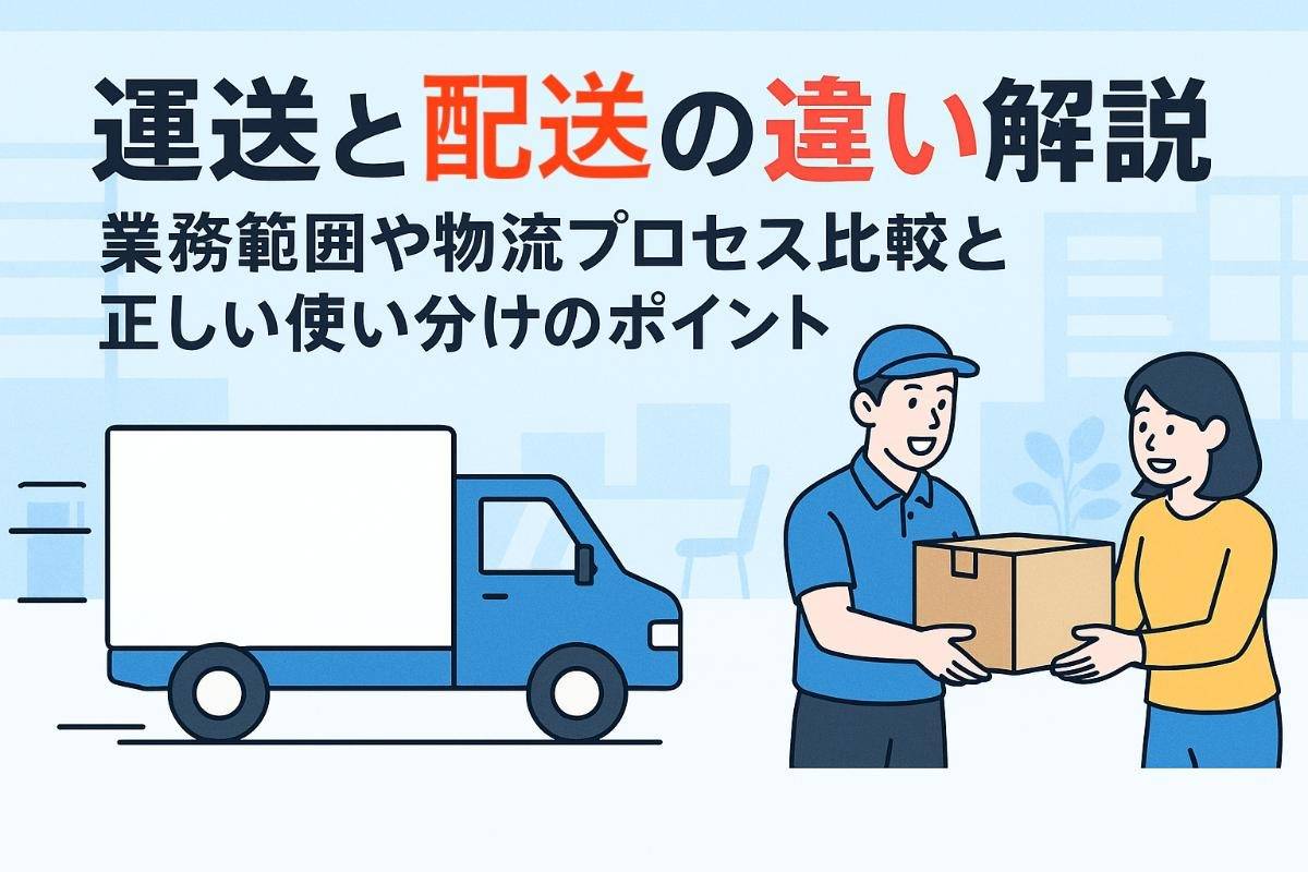 運送と配送の違い解説！業務範囲や物流プロセス比較と正しい使い分けのポイント