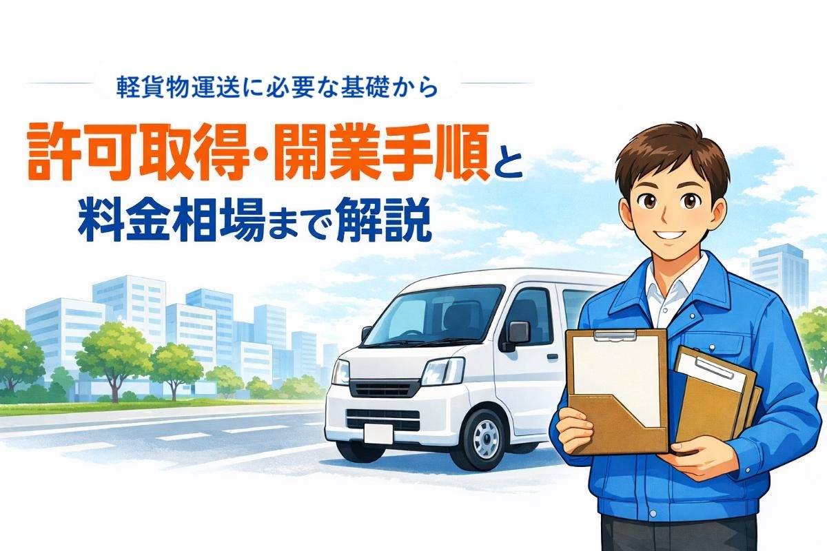 軽貨物運送に必要な基礎から許可取得・開業手順と料金相場まで解説