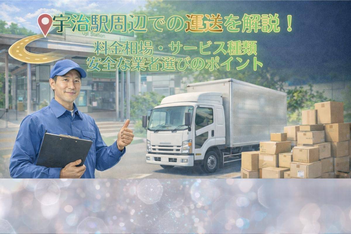 宇治駅周辺での運送を解説！料金相場・サービス種類・安全な業者選びのポイント
