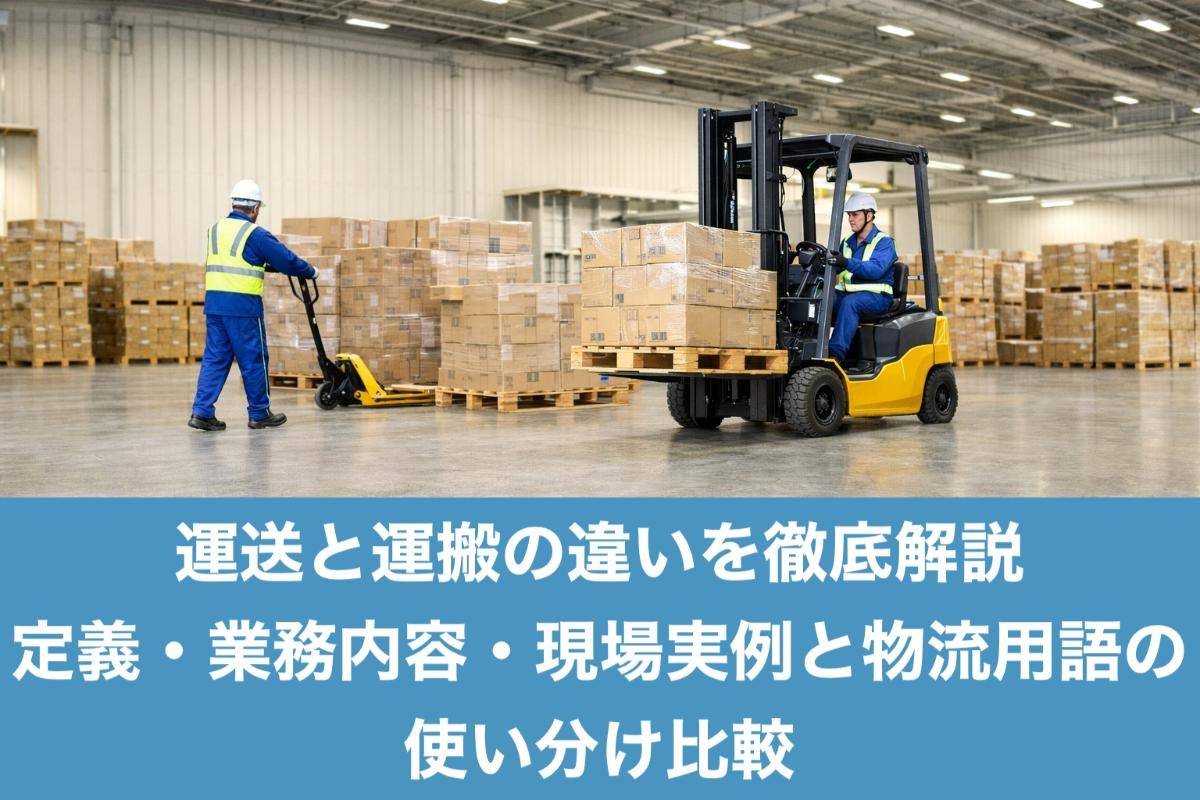 運送と運搬の違いを徹底解説｜定義・業務内容・現場実例と物流用語の使い分け比較