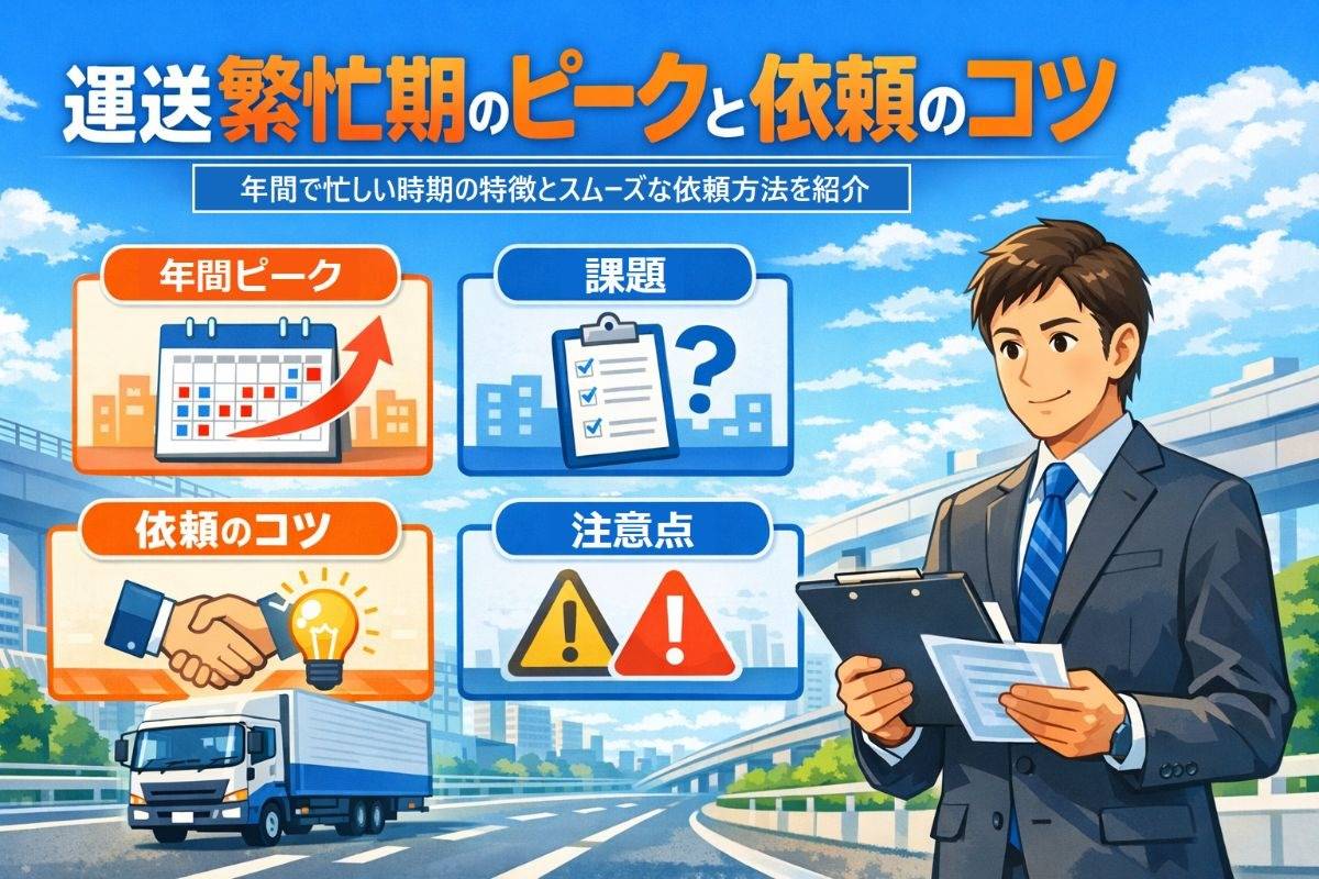 運送の繁忙期はいつ？年間のピークと課題・依頼したい場合のテクニック