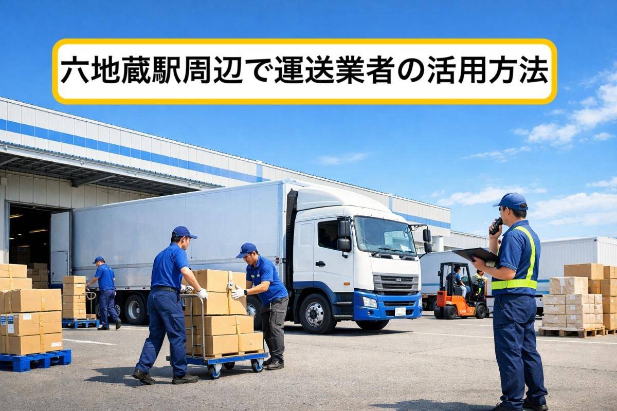 六地蔵駅周辺で運送業者の活用方法