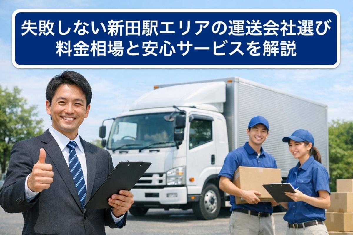 失敗しない新田駅エリアの運送会社選び｜料金相場と安心サービスを解説