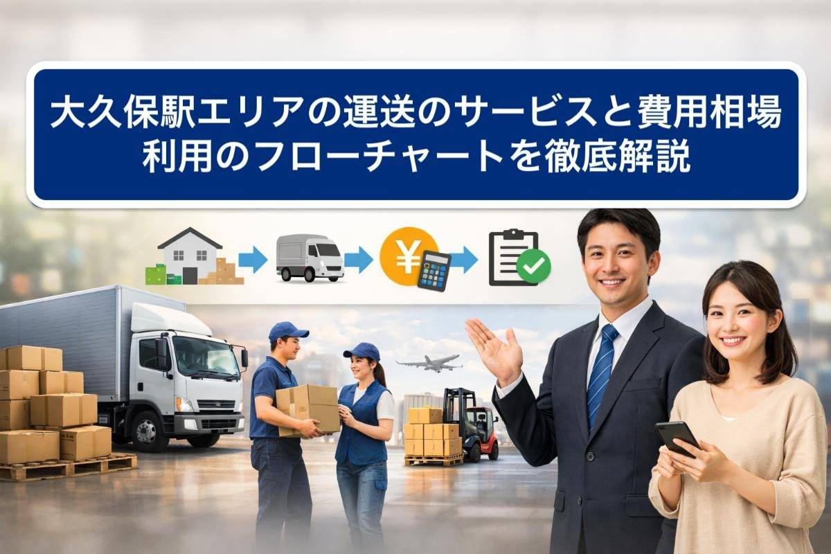 大久保駅エリアの運送のサービスと費用相場・利用のフローチャートを徹底解説