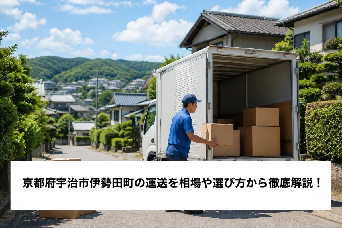 京都府宇治市伊勢田町の運送を相場や選び方から徹底解説!